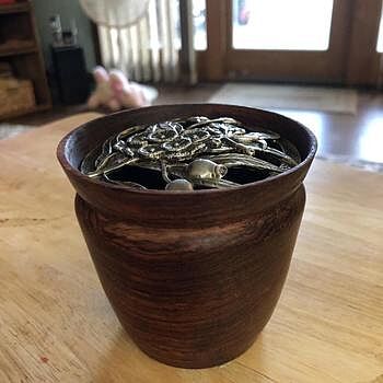 8 Set of Filigree Bowl Lids in Antique Pewter Fantastic buy!