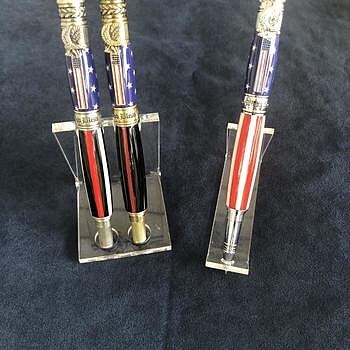Stars on Blue 3/4 in.x 5 in. Pen Blank Patriotic