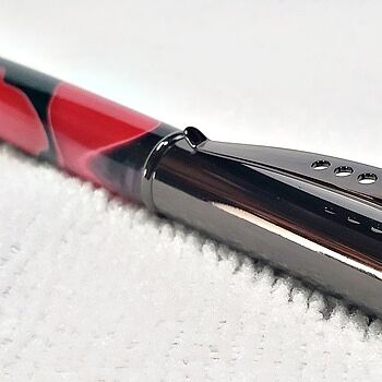 Aquabright Red and Black 3/4 in. x 3/4 in. x 5 in. Pen Blank Beautiful Blank