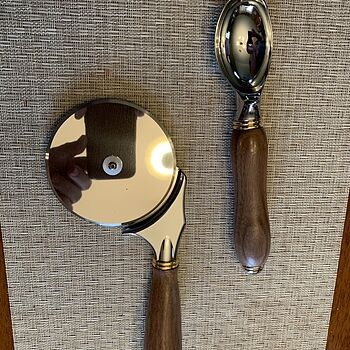4 in. Deluxe Stainless Steel Pizza Cutter Kit Probably the best pizza cutter