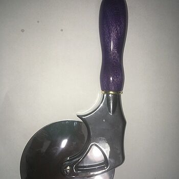 4 in. Deluxe Stainless Steel Pizza Cutter Kit Looks great when finished! Seems to be rather sturdy!