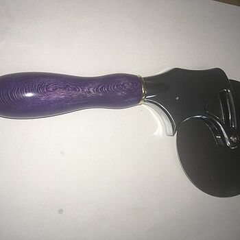 4 in. Deluxe Stainless Steel Pizza Cutter Kit Looks great when finished! Seems to be rather sturdy!