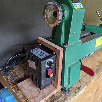 Variable Speed Midi Lathe Conversion Kit with 3/4HP Motor: for Turncrafter , Jet and Delta Lathes An Inconvenient Switch (solved)