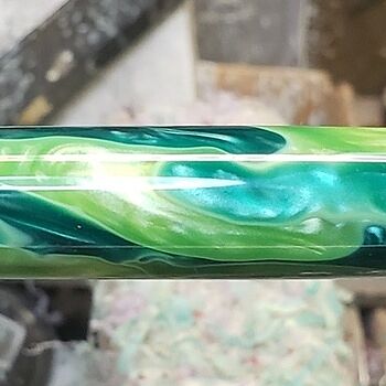 Aquabright Light and Dark Green 3/4 in. x 3/4 in. x 5 in. Pen Blank Nice and green