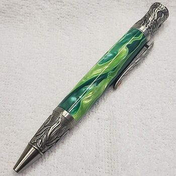 Aquabright Light and Dark Green 3/4 in. x 3/4 in. x 5 in. Pen Blank Nice and green