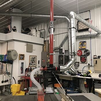 Table Saw Dust Collection Guard Awesome over the blade dust mitigation!