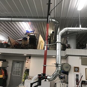 Table Saw Dust Collection Guard Awesome over the blade dust mitigation!