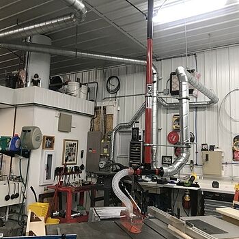 Table Saw Dust Collection Guard Awesome over the blade dust mitigation!
