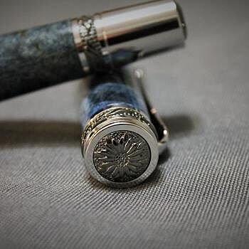Majestic Gun Metal/Chrome Fountain Pen Kit Majestic is an understatement