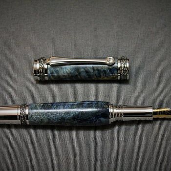 Majestic Gun Metal/Chrome Fountain Pen Kit Majestic is an understatement