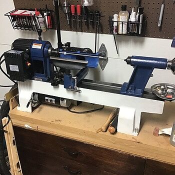 Variable Speed Midi Lathe Conversion Kit with 3/4HP Motor: for Turncrafter , Jet and Delta Lathes Good investment.