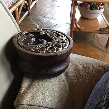 8 Set of Filigree Bowl Lids in Antique Pewter Just finished turning 8 bowls