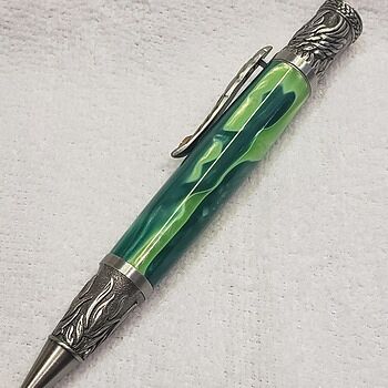 Aquabright Light and Dark Green 3/4 in. x 3/4 in. x 5 in. Pen Blank Love the colors