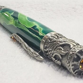 Aquabright Light and Dark Green 3/4 in. x 3/4 in. x 5 in. Pen Blank Love the colors