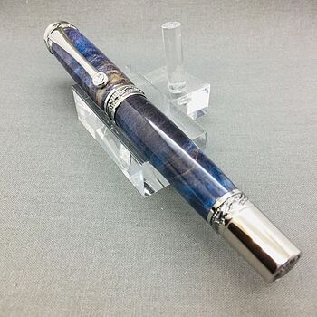 Majestic Gun Metal/Chrome Fountain Pen Kit Large and intimidating, but beautiful