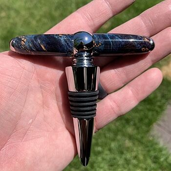 Stabilized Blue Maple Burl 3/4 in. x 3/4 in. x 5 in. Pen Blank Very nice blank.