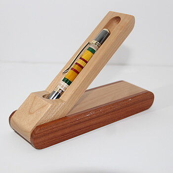 2 Tone Maple and Apitong Pen Display Box The best