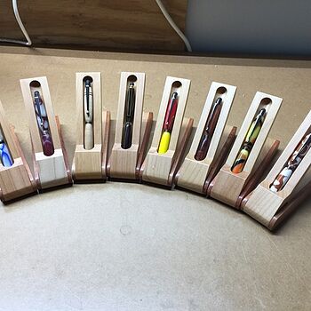 2 Tone Maple and Apitong Pen Display Box Great looking boxes. They make