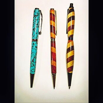 7mm Pen Kit Bundle: 8 Pen Kits and 3 sets of FREE Bushings and one 10 pack of Cocobolo Blanks Good way to get started