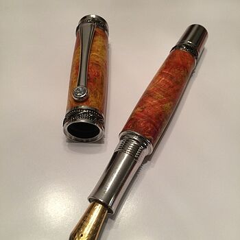 Majestic Gun Metal/Chrome Fountain Pen Kit The kit was easy to