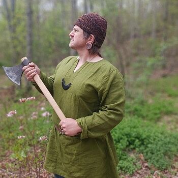 Viking Linen Tunic, Green Happy with my Tunic !