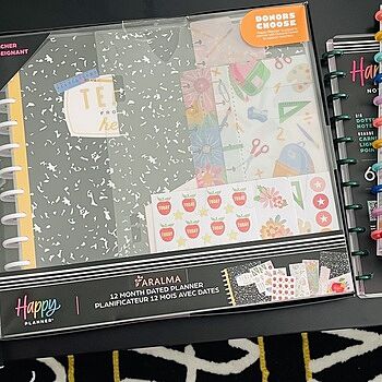 2024 Books & Blooms Teacher Happy Planner Box Kit - Big Teacher Layout - 12 Months Books and Blooms TEACHER Planner