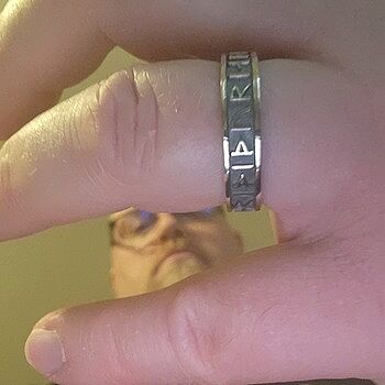 Thor Rune Band Ring, Silver Thor ring silver