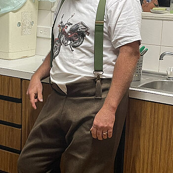 Viking Wool Trousers, Brown Viking Woollen Trousers