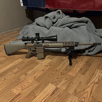PSA Sabre AR-10 Rifle Billet 20" .308 Rifle w/ 12.5" Quad Rail, A1 Stock, Magpul Bi-Pod, 3 Mags, & Sabre Bag, FDE Love it so much I bought the A1 version