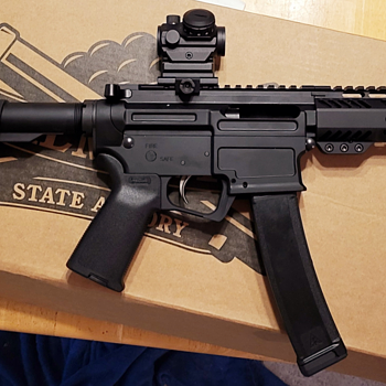 PSA AR-V 8" 9mm 1/10 Lightweight M-Lok MOE EPT SBA3 Pistol Great little pistol caliber AR!