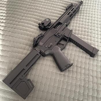ArmaLite M-15 PDW 9mm Luger 9" 30rd Pistol w/ Brace, Black - M15PDW9 Very happy with this pistol and the price