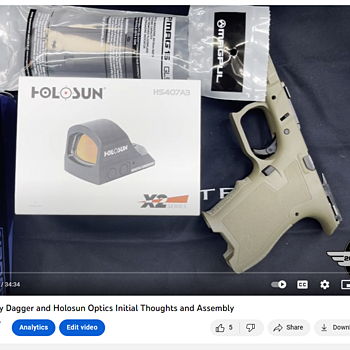 PSA Dagger Compact Complete Polymer Frame, Flat Dark Earth Perfect No Issues, Did a YouTube Review @5stargunsandgear Dont miss it