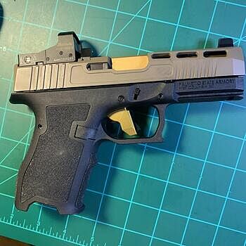 PSA Dagger Compact Complete Polymer Frame, Flat Dark Earth The triggers on the FDE