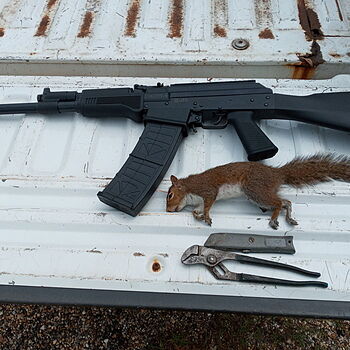 JTS M12AK 12 GA 18" Semi-Auto Shotgun, Black - M12AK PRICELESS PEST ERADICATOR