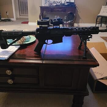 PSA AR-15 Pistol 5.56 10.5" 1/7 Phos. 9" LTWT M-Lok MOE EPT SBA4 Bought it for my wife