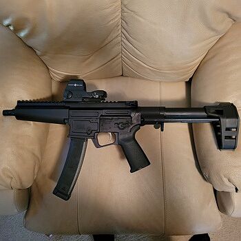 PSA AR-V 7" 9mm 1/10 Nitride Tri-Lug MOE EPT PDW Pistol Subgun/mp5 clone