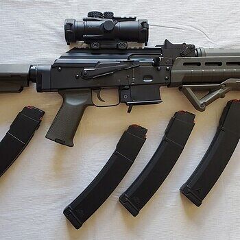 PSA AK-V 9mm MOE SBA3 Pistol, ODG Needs a standard AK trigger