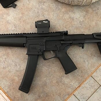 PSA AR-V 7" 9mm 1/10 Nitride Tri-Lug MOE EPT PDW Pistol Loads of fun. Highly recommend.