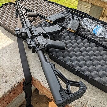 PSA AR-15 16" Mid-Length 5.56 NATO 1/7 Nitride 13.5" Lightweight M-Lok MOE EPT Rifle w/MBUS Sight Set Good gun overall