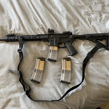 PSA AR-15 16" Mid-Length 5.56 NATO 1/7 Nitride 13.5" Lightweight M-Lok MOE EPT Rifle w/MBUS Sight Set Smooth purchase. Delivery was faster