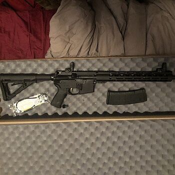 PSA AR-15 16" Mid-Length 5.56 NATO 1/7 Nitride 13.5" Lightweight M-Lok MOE EPT Rifle w/MBUS Sight Set Perfect Gun for Anyone