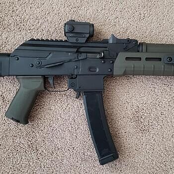 PSA AK-V 9mm MOE SBA3 Pistol, ODG This thing is flat out