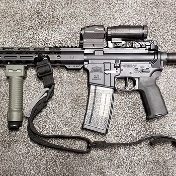 PSA AR-15 16" Mid-Length 5.56 NATO 1/7 Nitride 13.5" Lightweight M-Lok MOE EPT Rifle w/MBUS Sight Set Awesome quality. Would buy again.