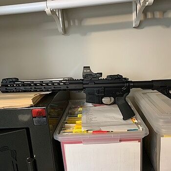 PSA AR-15 16" Mid-Length 5.56 NATO 1/7 Nitride 13.5" Lightweight M-Lok MOE EPT Rifle w/MBUS Sight Set Simply Awesome