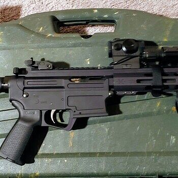 PSA AR-V 8" 9mm 1/10 Lightweight M-Lok MOE EPT SBA3 Pistol Full fun in a sub gun