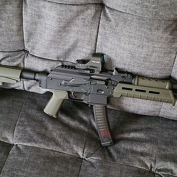 PSA AK-V 9mm MOE SBA3 Pistol, ODG Just took this to the