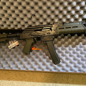 PSA AK-V 9mm MOE SBA3 Pistol, ODG AKV= Fun!