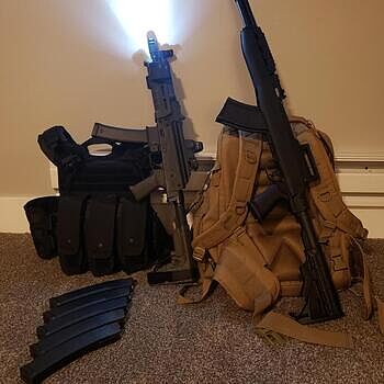 PSA AK-V 9mm MOE SBA3 Pistol, ODG Range Day Neck Breaker