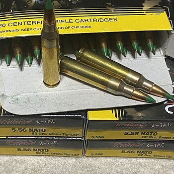 PMC X-Tac 5.56 Ammo 62 Gr LAP 20rds - 556k Good rounds. PMC is a