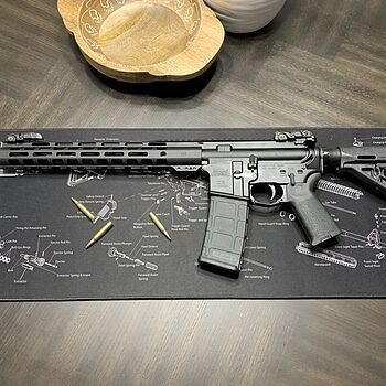 PSA AR-15 16" Mid-Length 5.56 NATO 1/7 Nitride 13.5" Lightweight M-Lok MOE EPT Rifle w/MBUS Sight Set Very well done